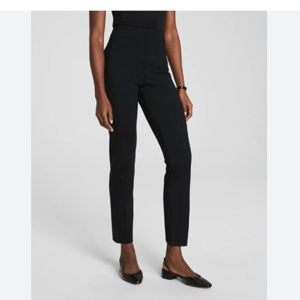 Spanx straight leg Black Jeans pants L Large